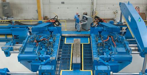 Transverse/ Longitudinal sheet stretch forming Press (VTL)